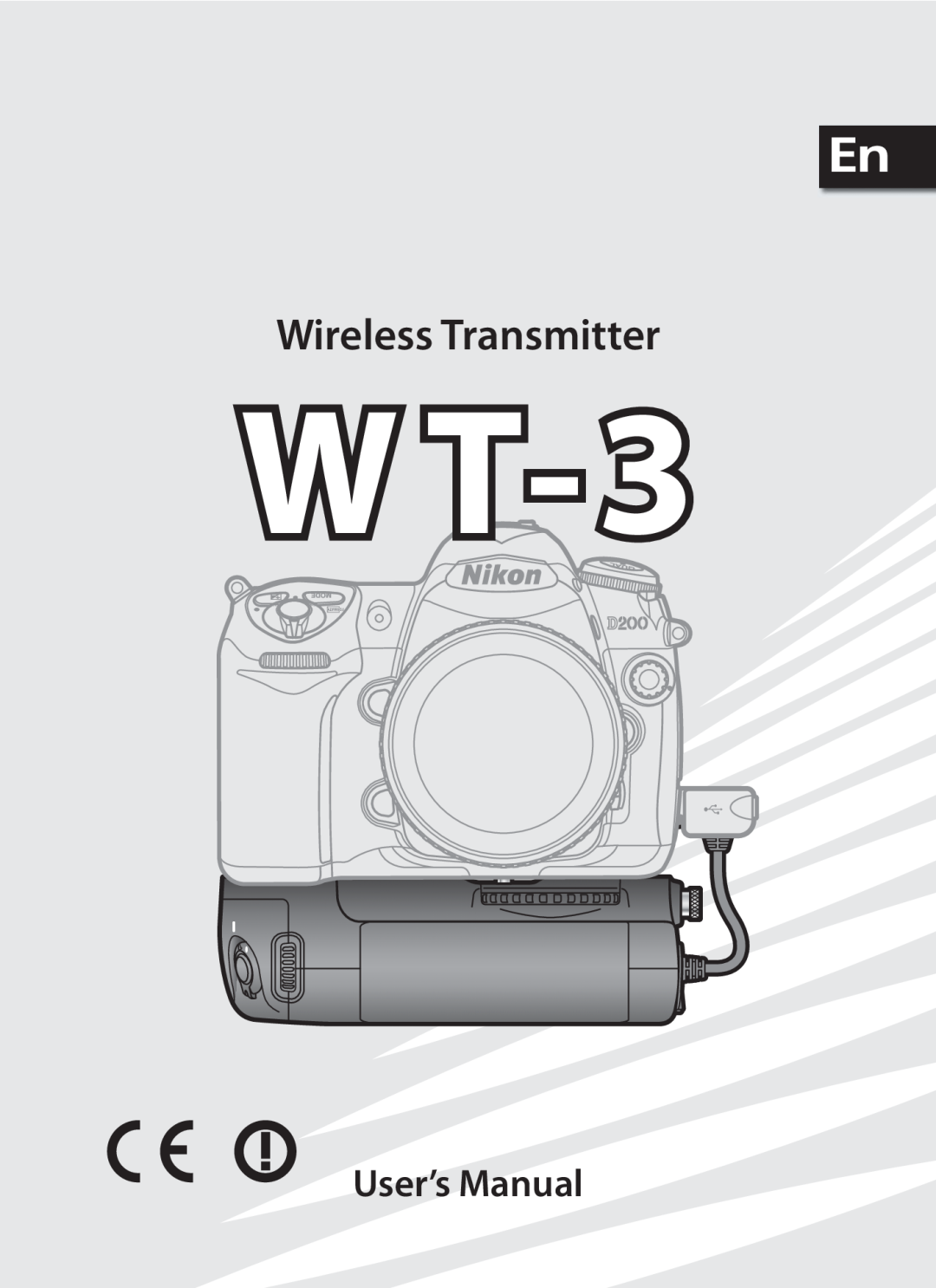 Nikon WT-3 user manual W T-3, Wireless Transmitter, User’s Manual 