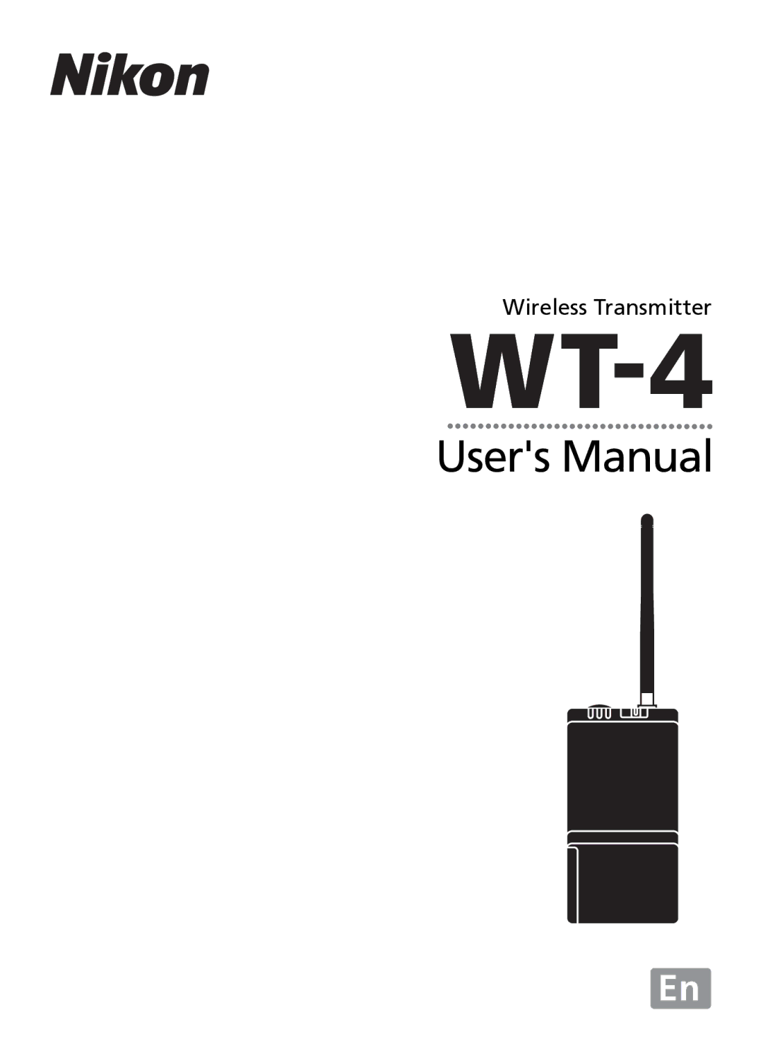 Nikon WT-4 user manual Wireless Transmitter 