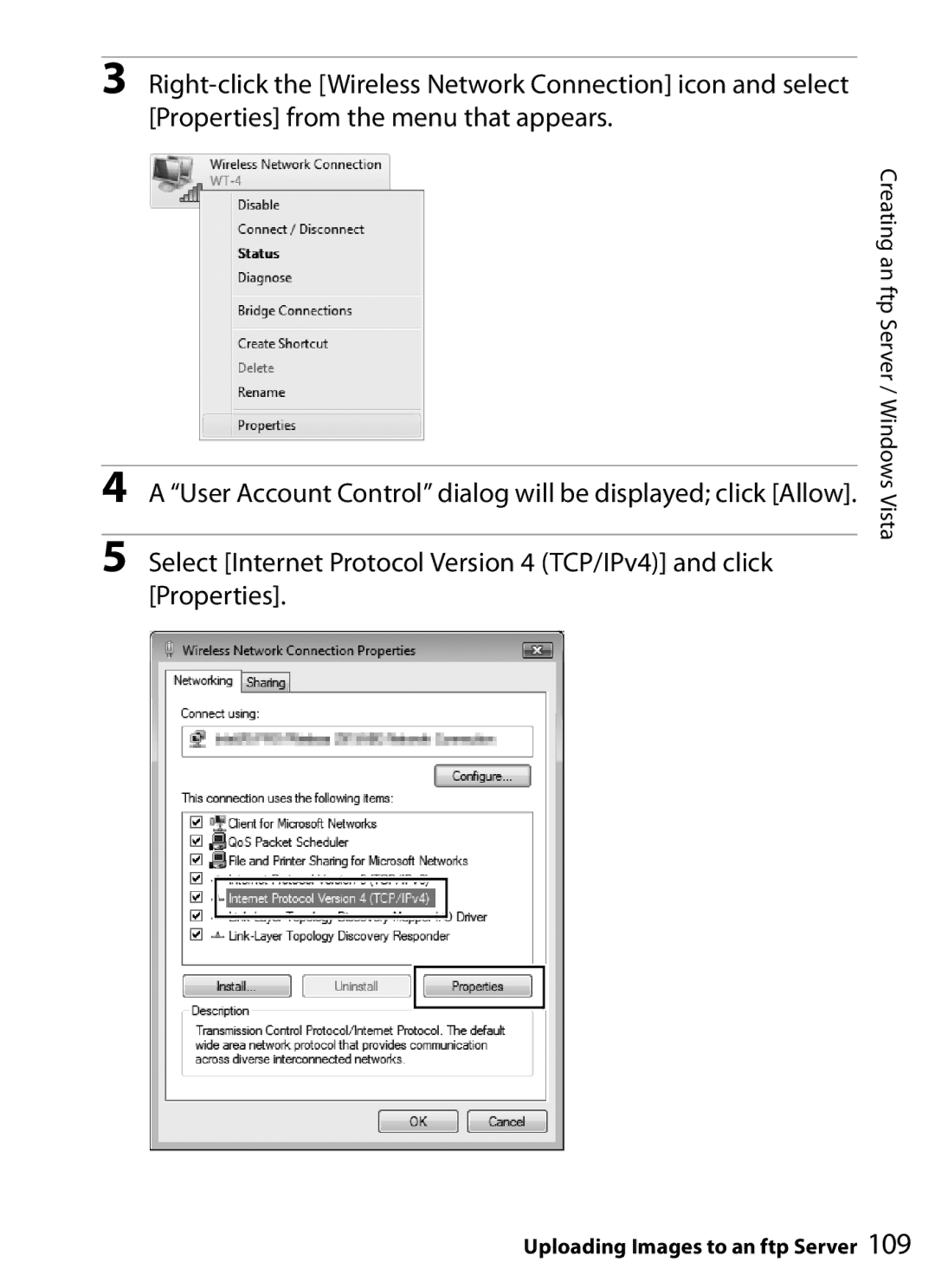 Nikon WT-4 user manual User Account Control dialog will be displayed click Allow 