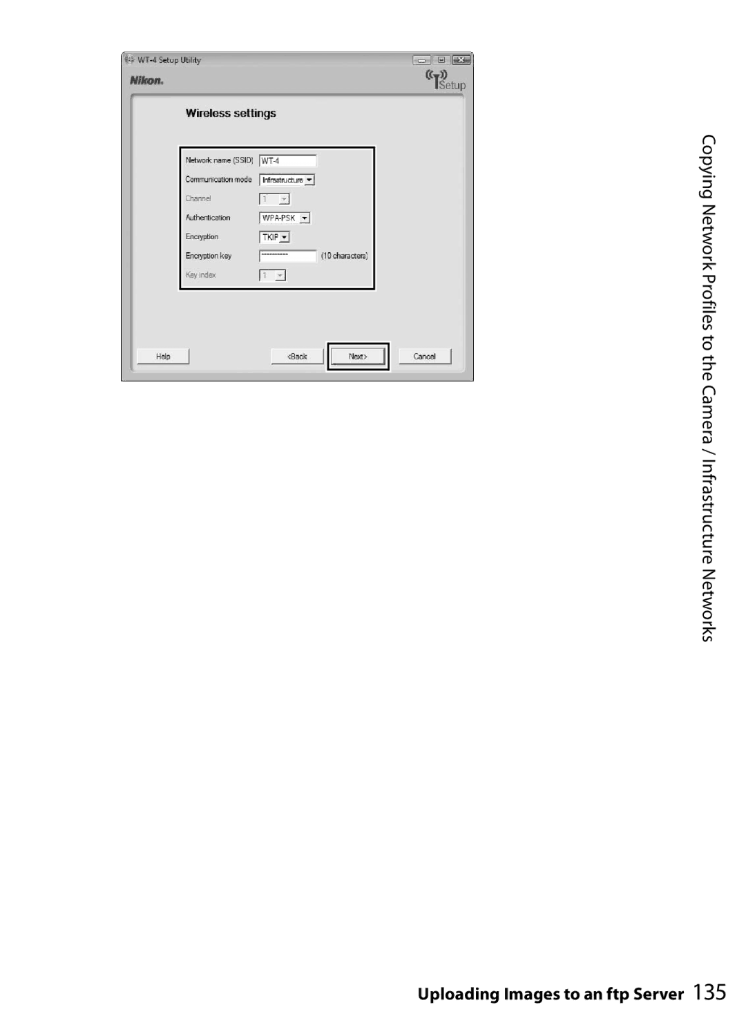 Nikon WT-4 user manual Uploading Images to an ftp Server 