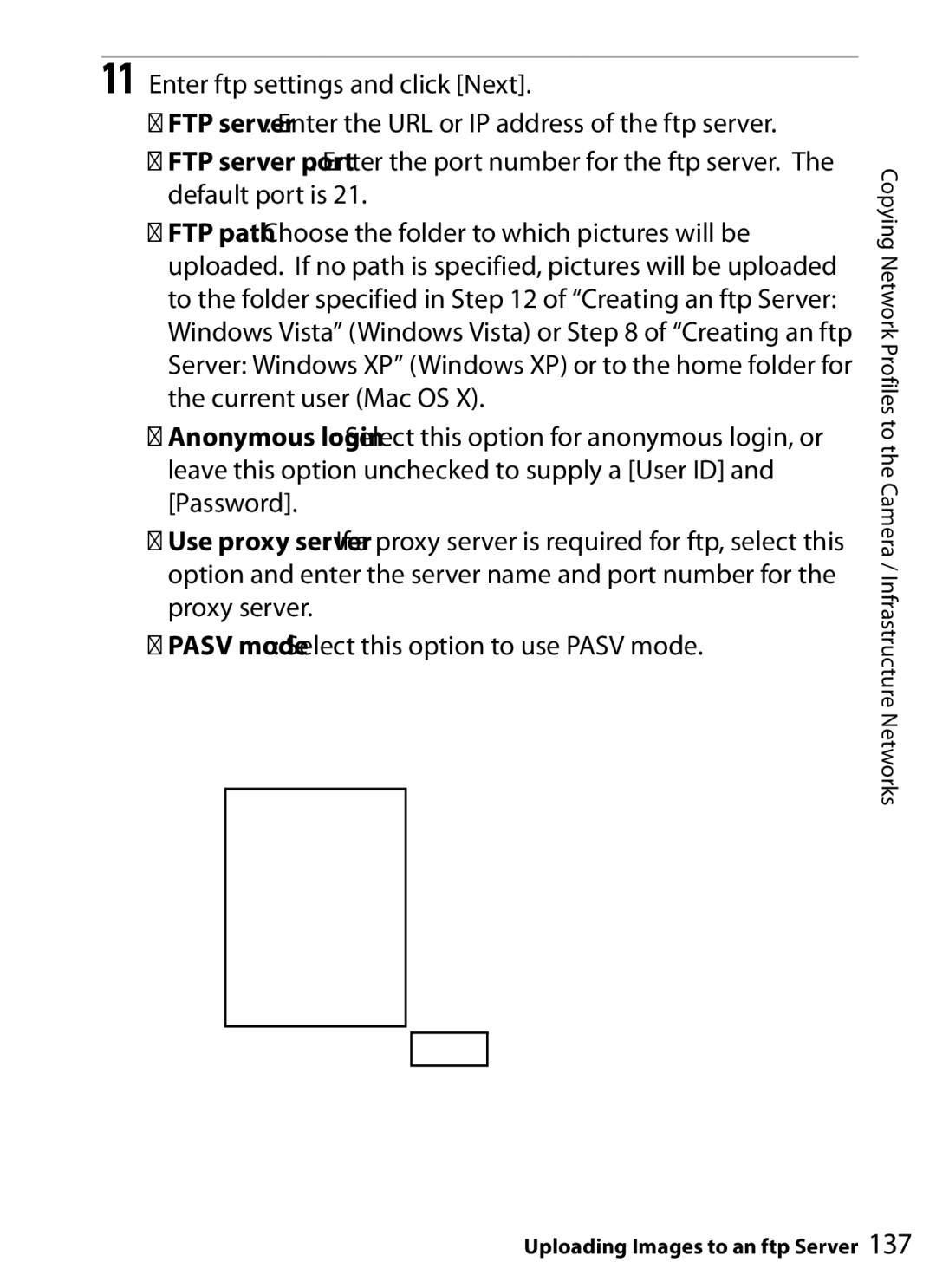 Nikon WT-4 user manual Uploading Images to an ftp Server 