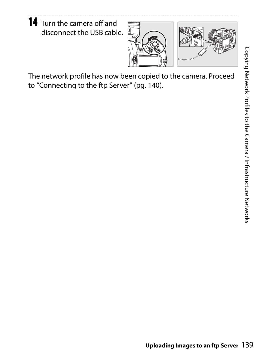 Nikon WT-4 user manual Turn the camera off and disconnect the USB cable 