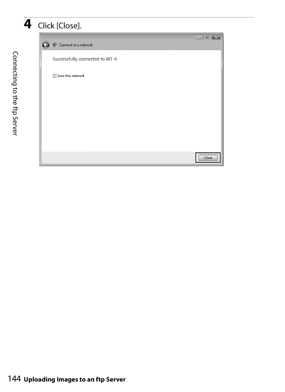 Nikon WT-4 user manual Click Close 