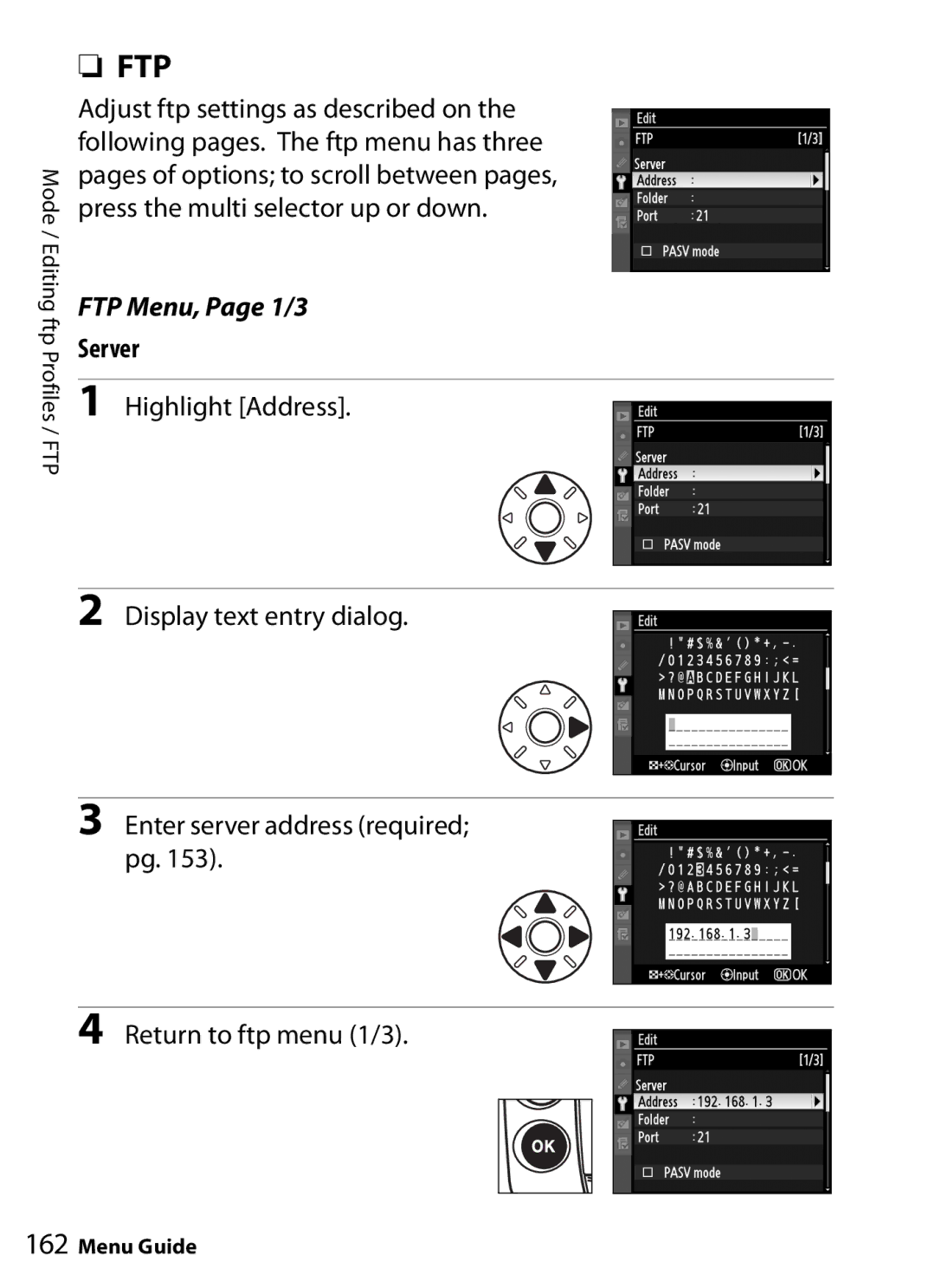 Nikon WT-4 user manual Ftp 