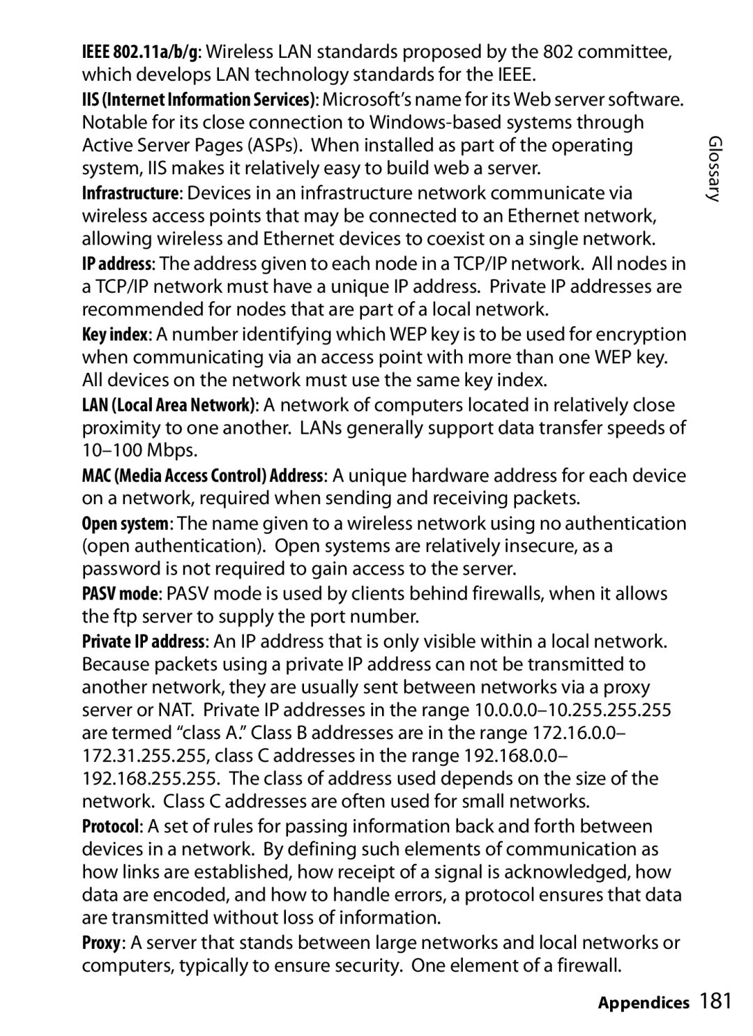 Nikon WT-4 user manual Appendices 