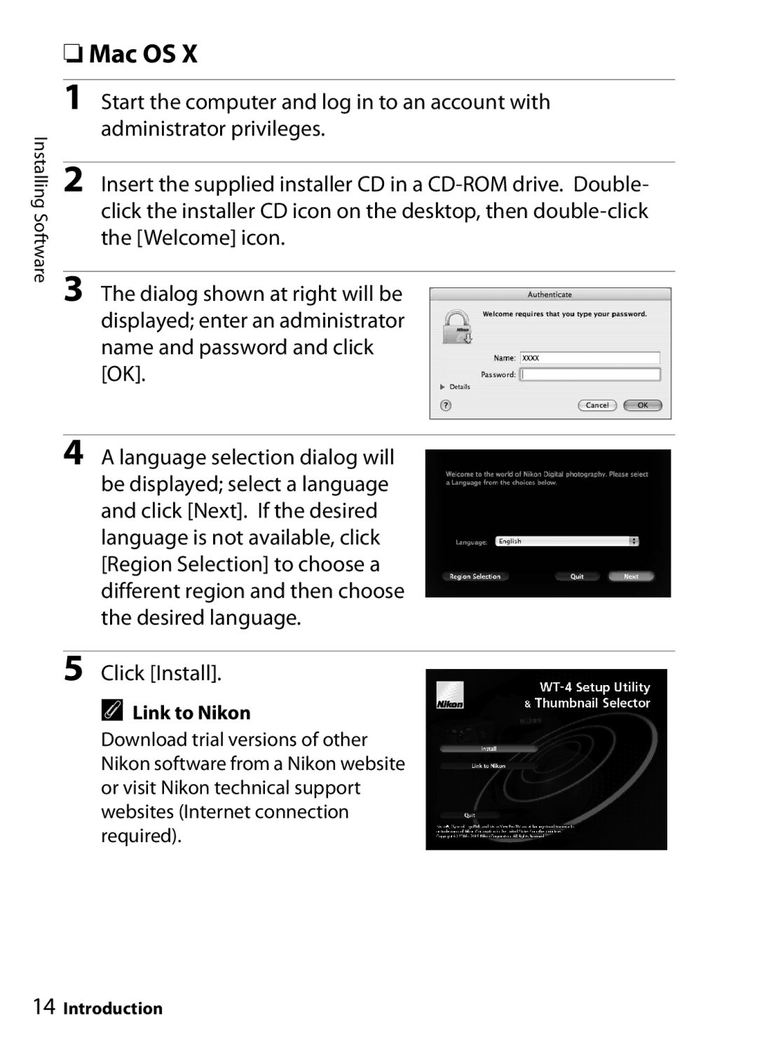 Nikon WT-4 user manual Mac OS 