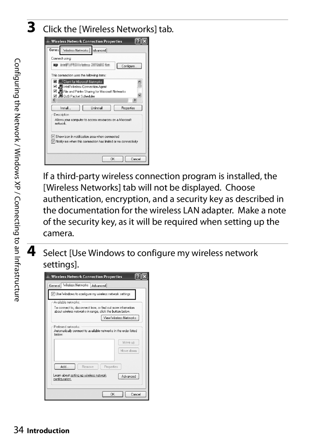 Nikon WT-4 user manual Click the Wireless Networks tab 