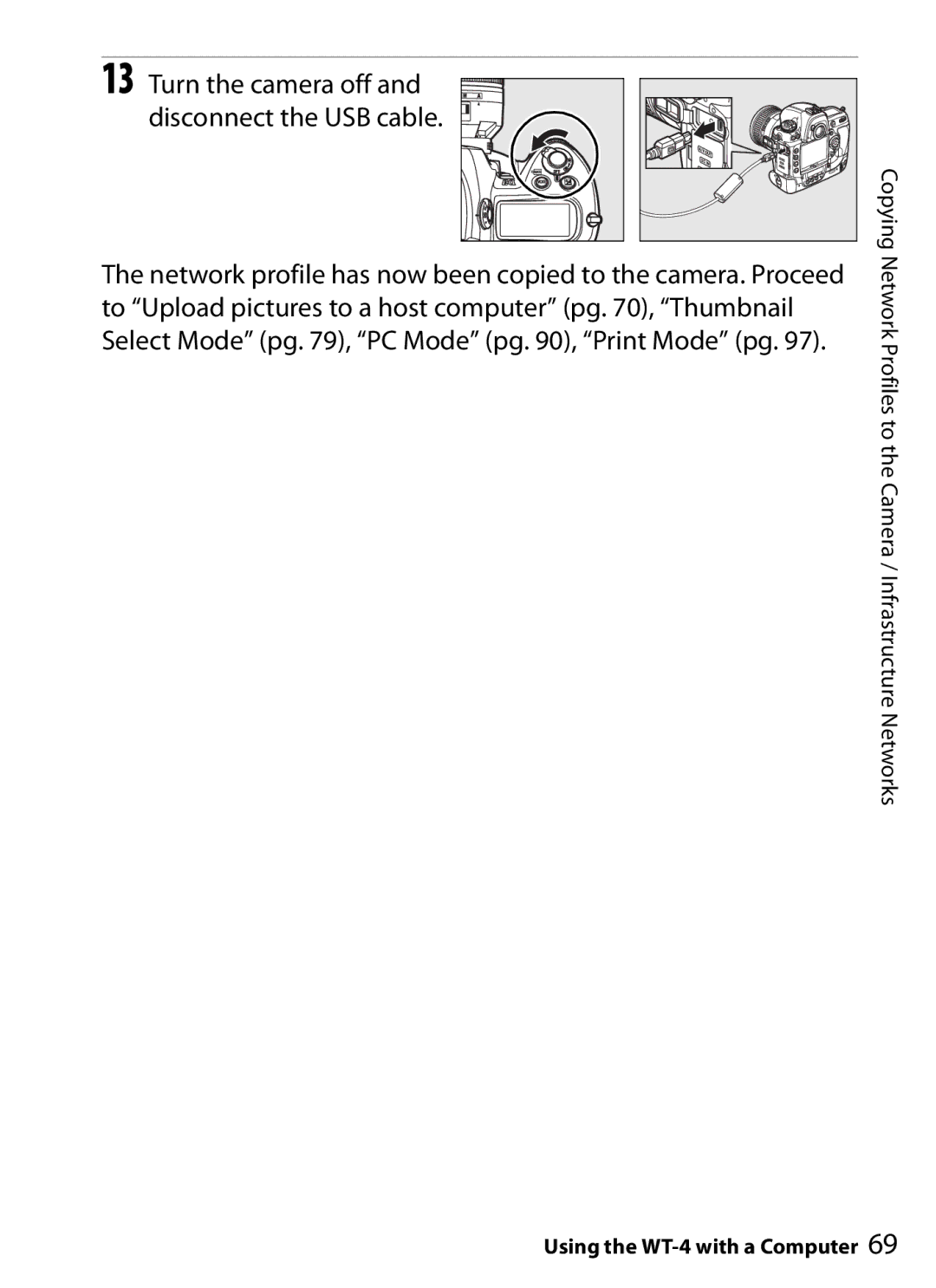 Nikon user manual Using the WT-4 with a Computer 