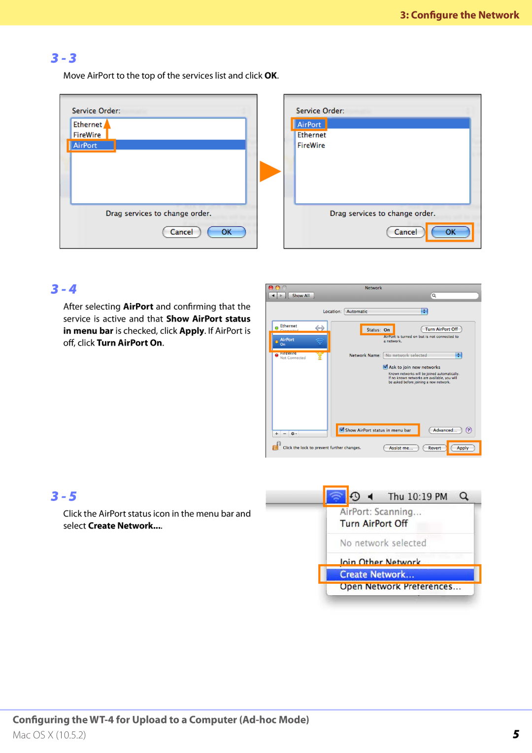 Nikon WT-4 manual Configure the Network 