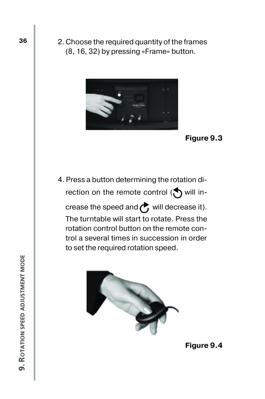 Nikon XT350, XT100 manual Rotation Speed Adjustment Mode 