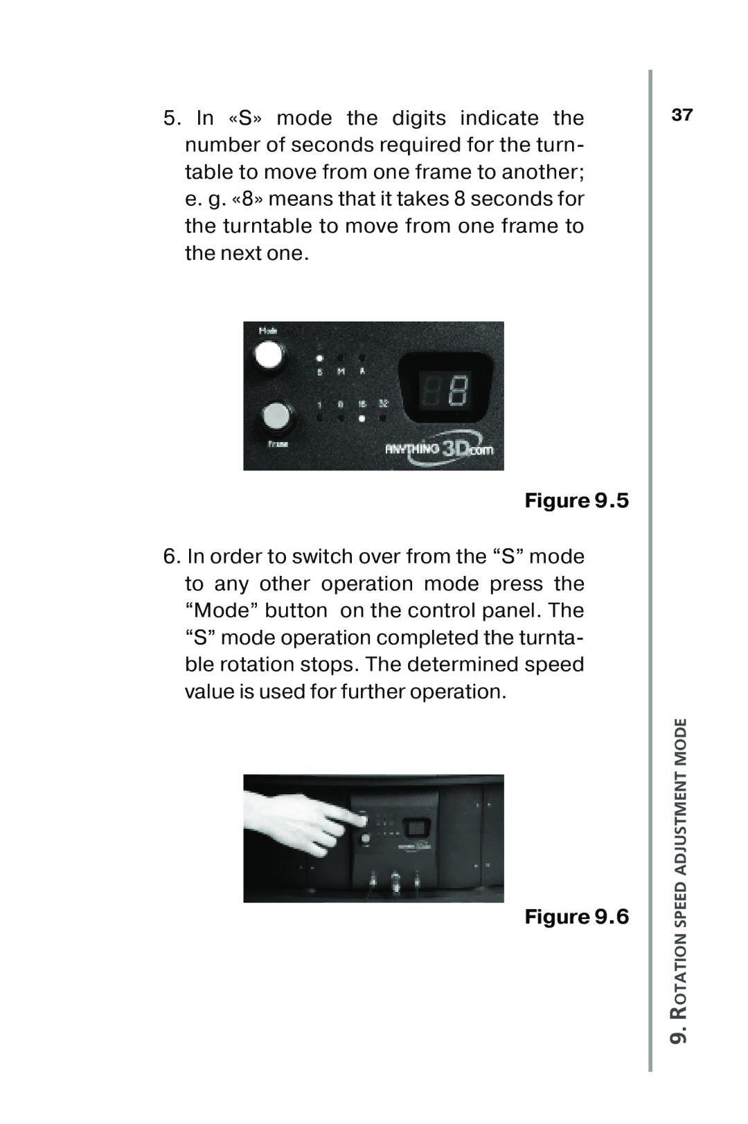 Nikon XT100, XT350 manual Rotation Speed Adjustment Mode 