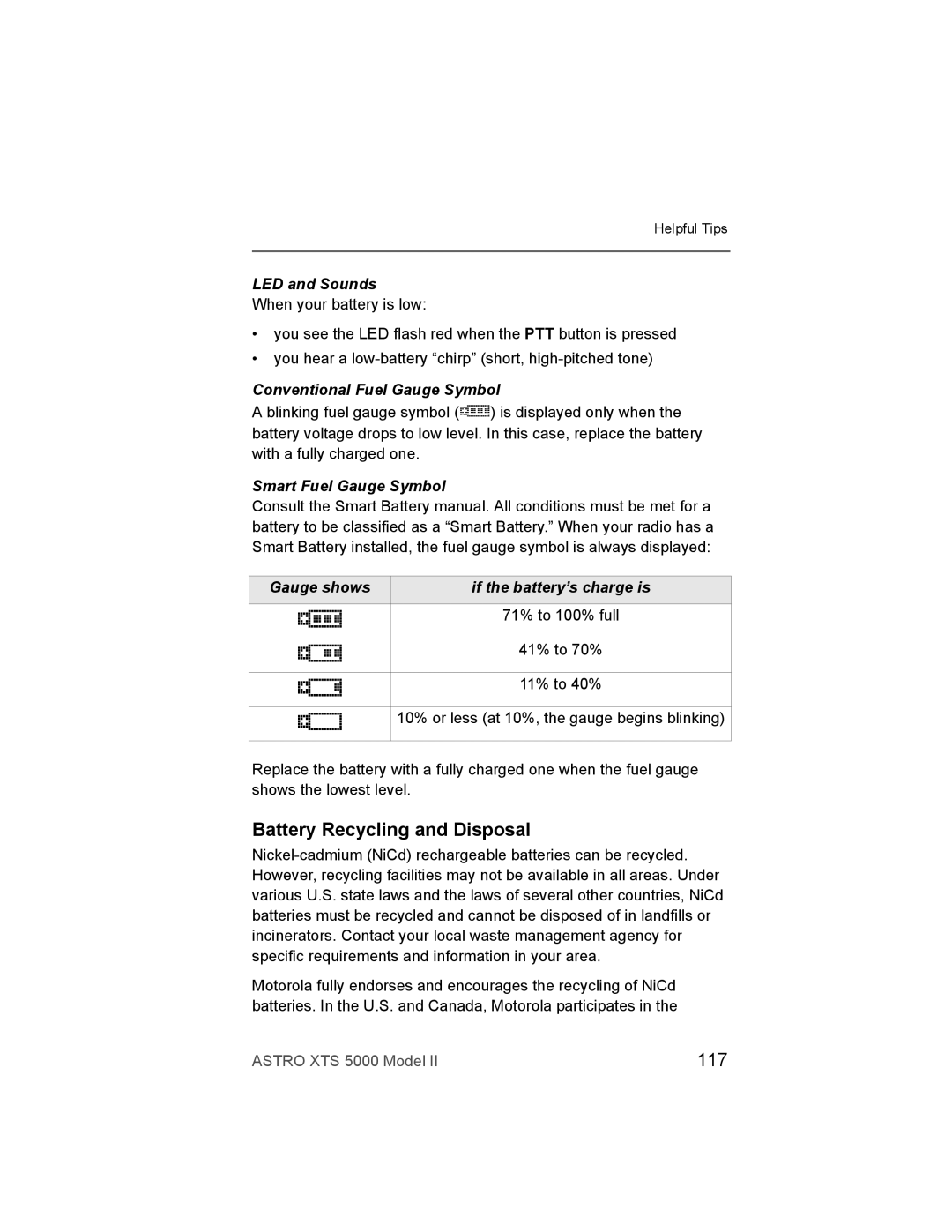 Nikon XTS-5000 manual Battery Recycling and Disposal, 117 