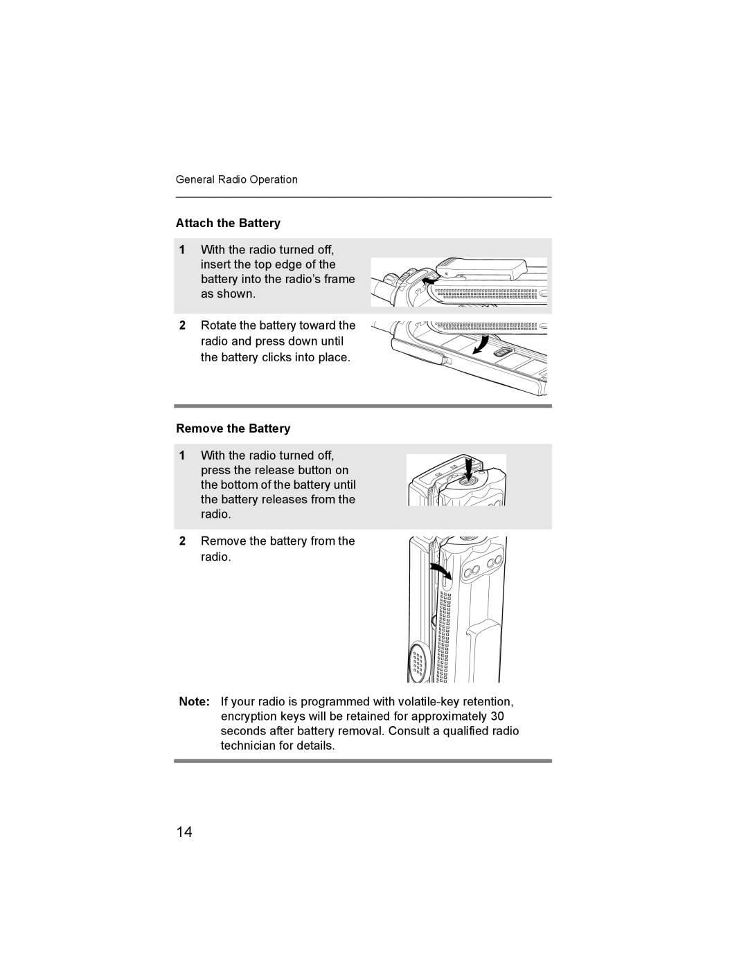 Nikon XTS-5000 manual Attach the Battery, Remove the Battery 