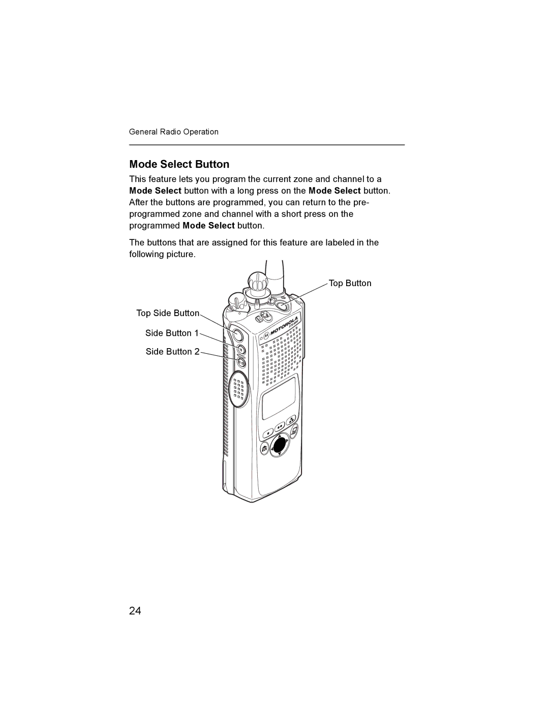 Nikon XTS-5000 manual Mode Select Button 