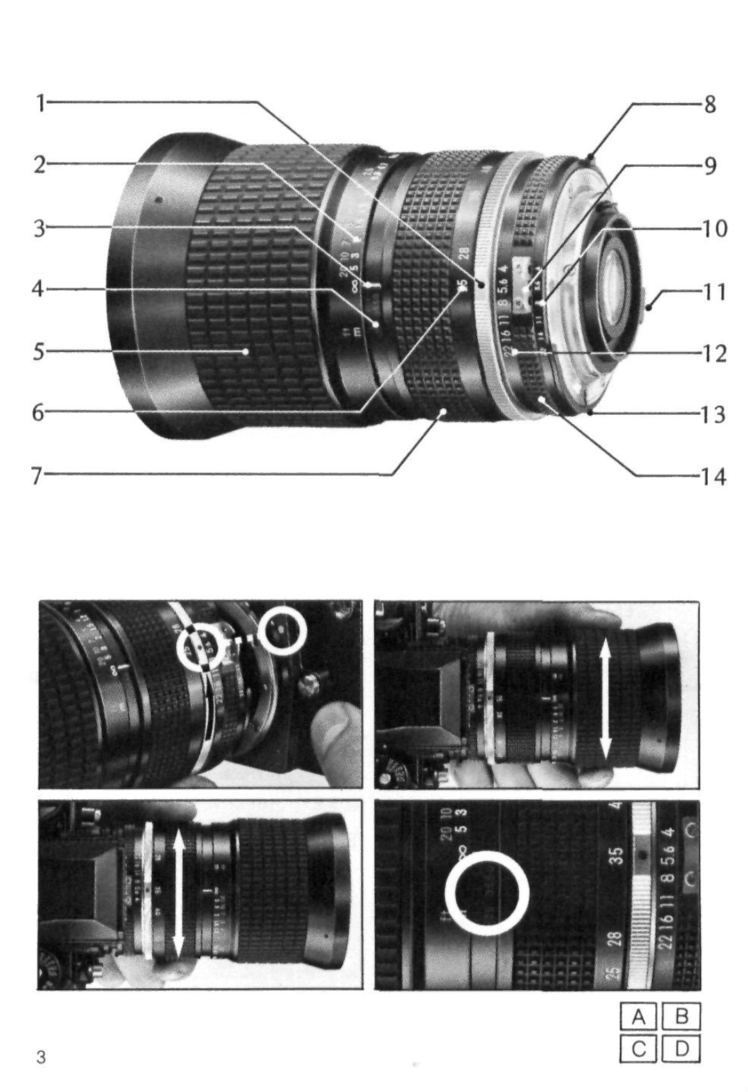 Nikon Zoom-Nikkor 25-50mm f/4 instruction manual 