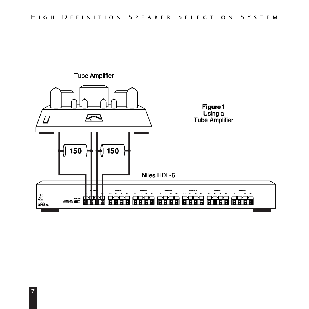 Niles Audio manual Using a Tube Amplifier, Niles HDL-6 