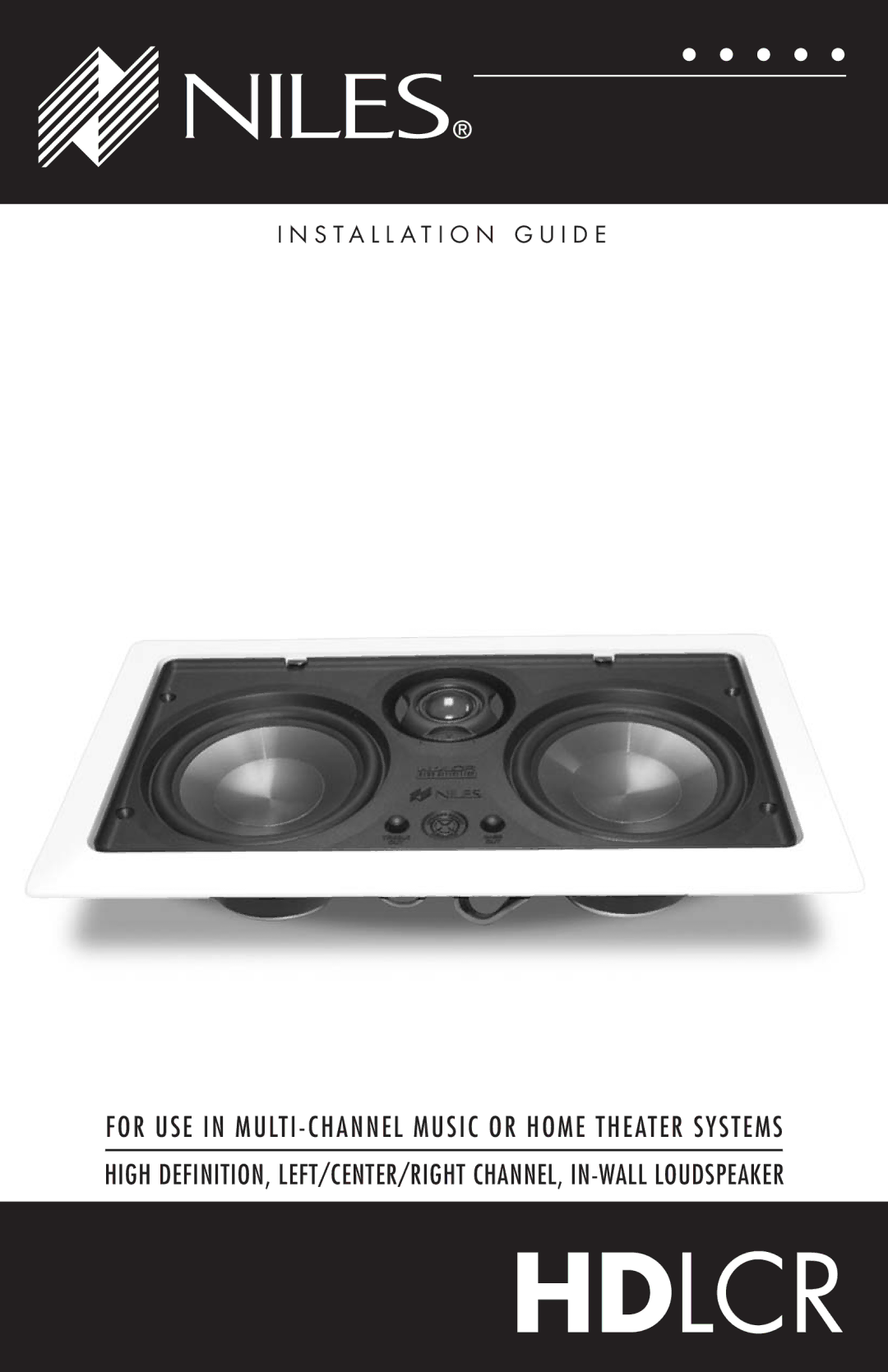 Niles Audio HDLCR manual Hdlcr 