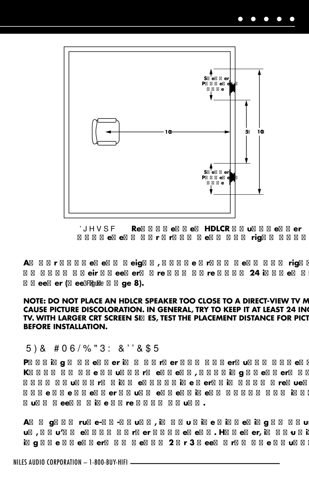 Niles Audio HDLCR manual Boundary Effect 