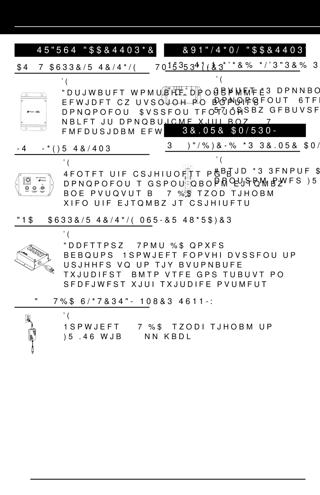 Niles Audio manual Status Accessories, HT-MSU via 3.5 mm jack 