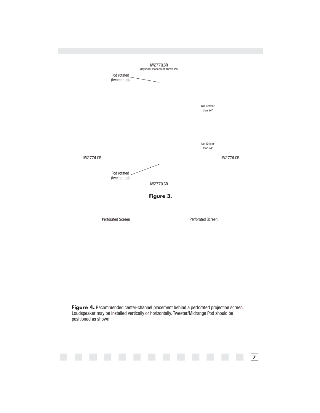 Niles Audio IW2650LCR, IW2550LCR, IW2670LCR manual IW2770LCR 