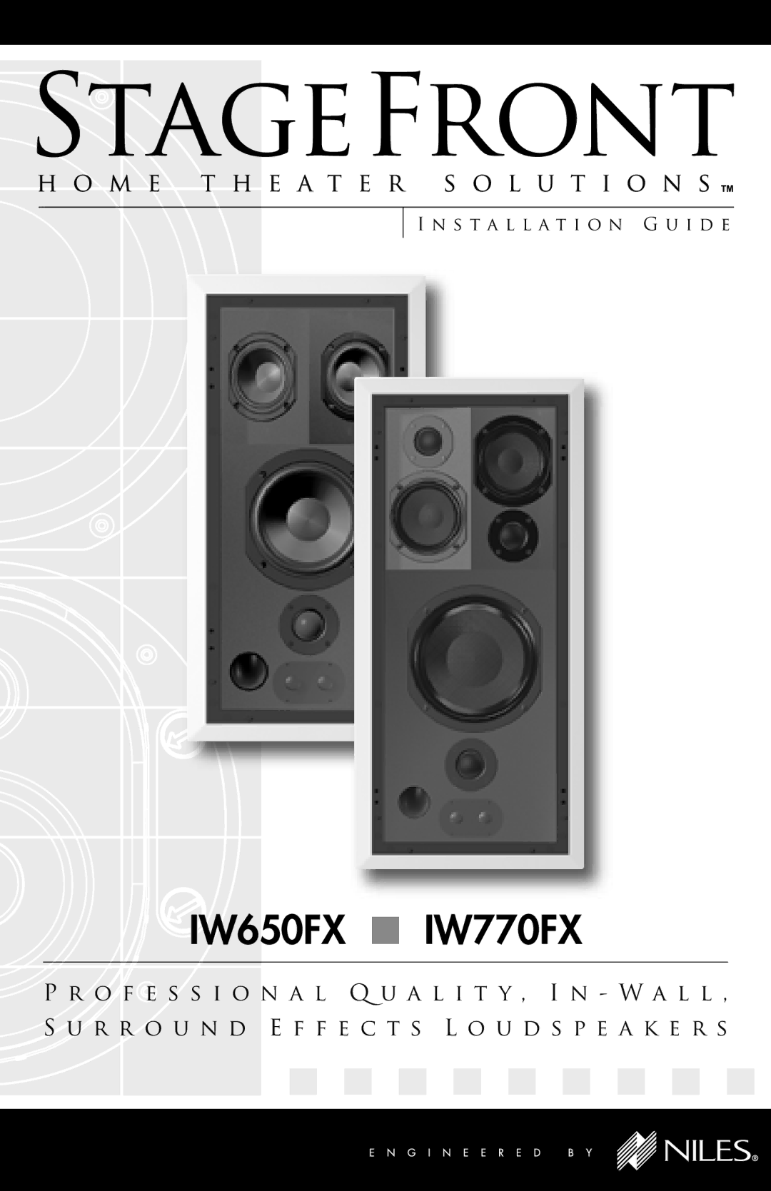 Niles Audio manual IW650FX IW770FX 