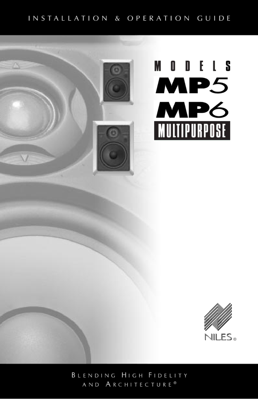 Niles Audio MP5, MP6 manual D E L S 