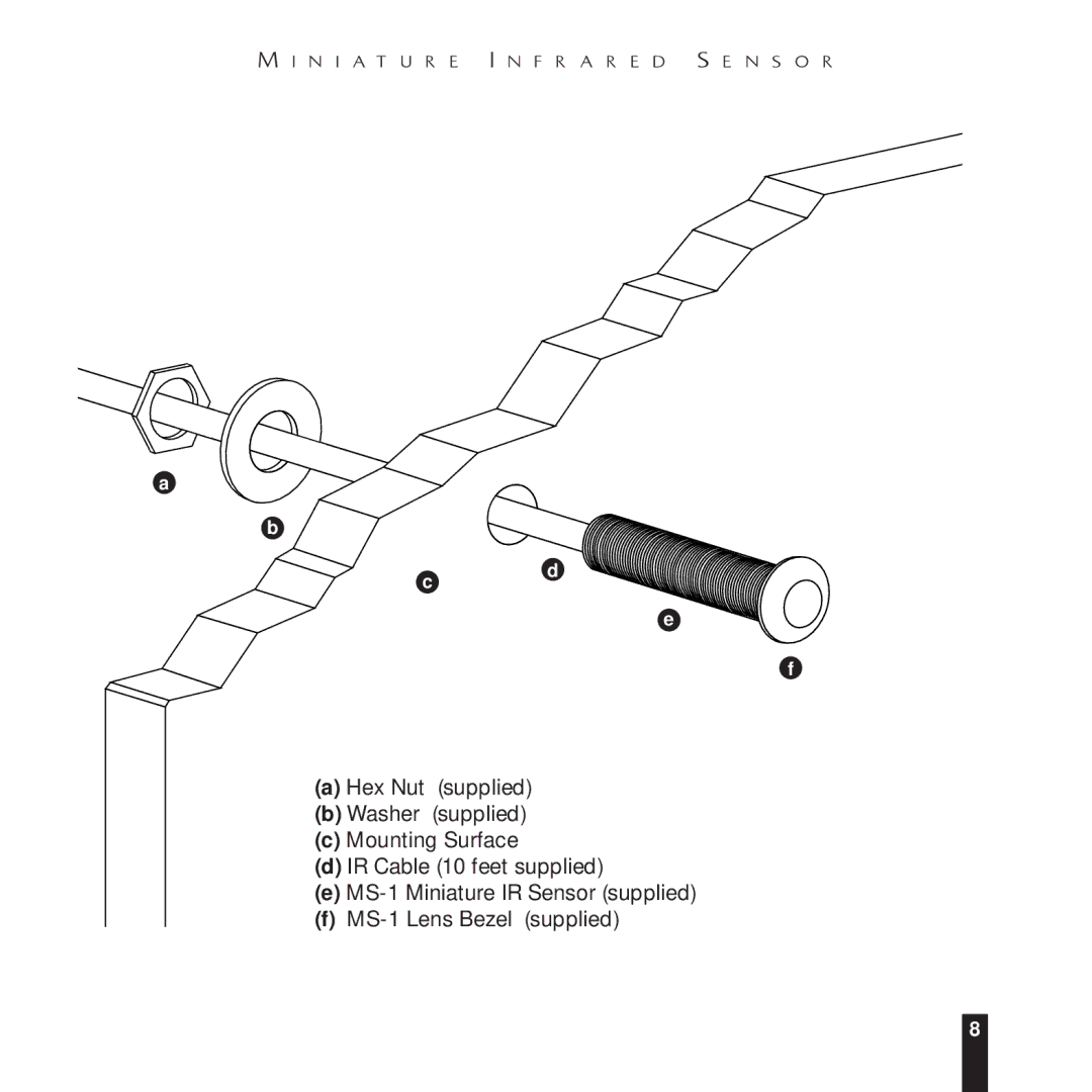 Niles Audio MS-1 manual N I a T U R E I N F R a R E D S E N S O R 