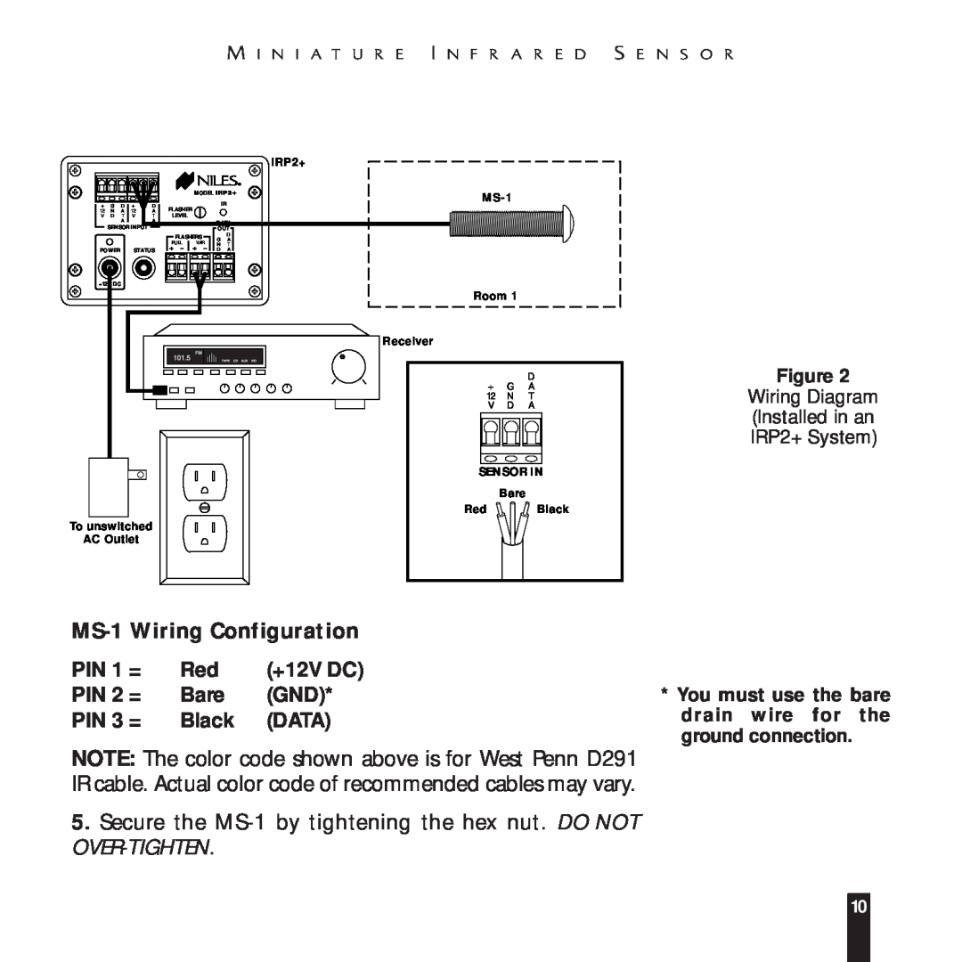 Niles Audio manual MS-1 Wiring Configuration 