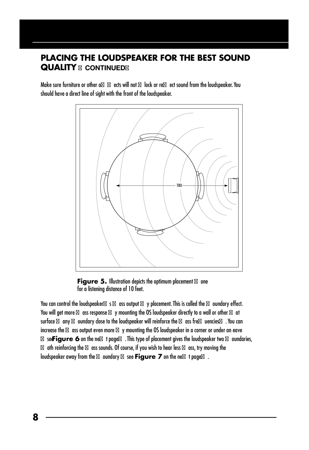 Niles Audio OS5.3SI, OS6.3Si manual Placing the Loudspeaker for the Best Sound Quality 