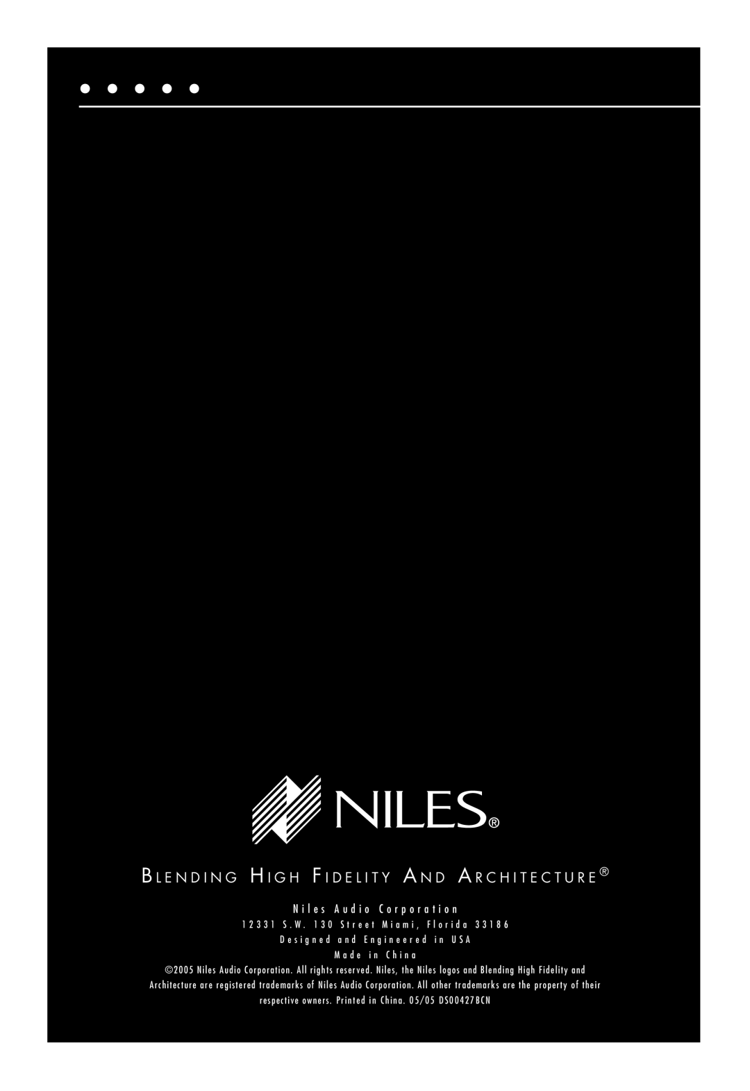 Niles Audio OS5.3SI, OS6.3Si manual L e s a u d i o C o r p o r a t i o n 