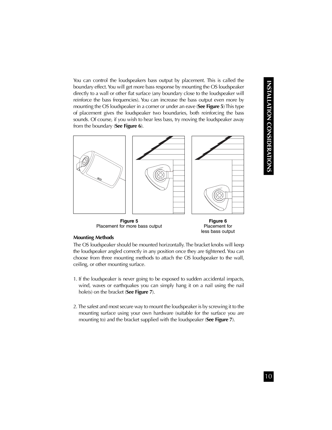 Niles Audio OS5.3SI manual Mounting Methods 