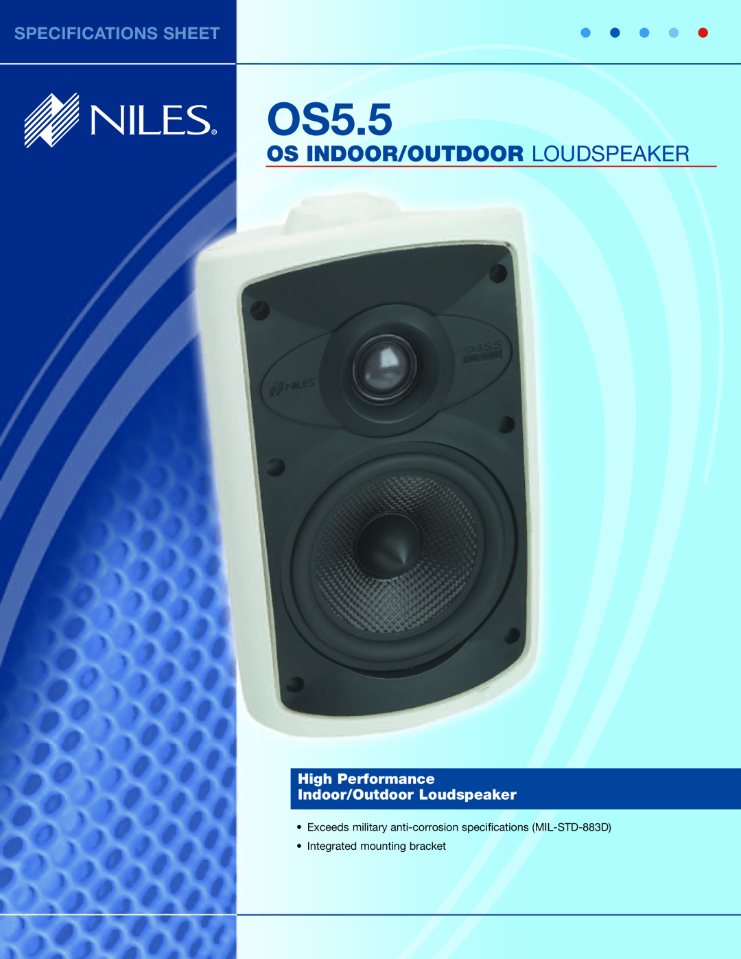 Niles Audio OS5.5 specifications 