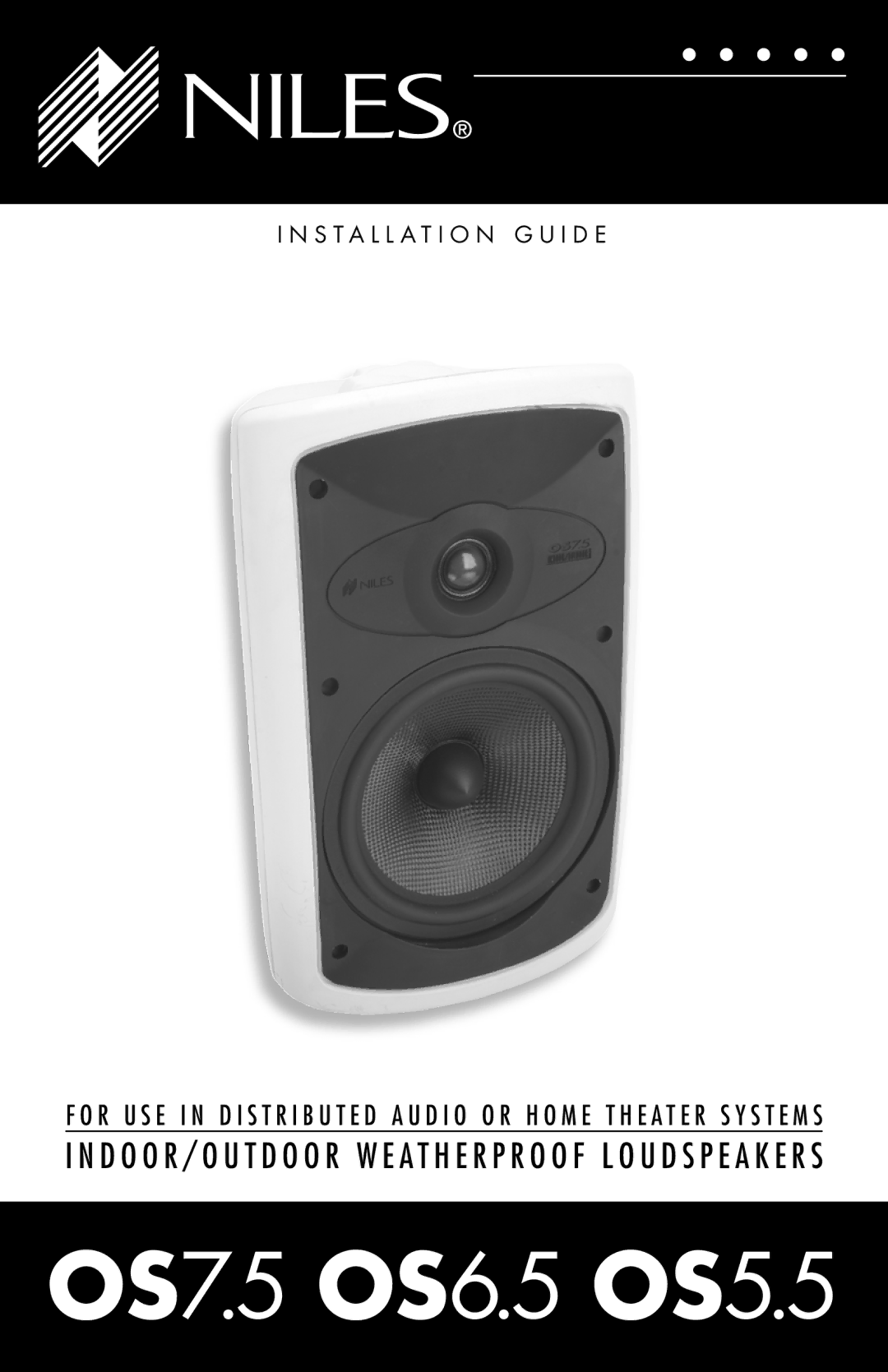 Niles Audio manual OS7.5 OS6.5 OS5.5 