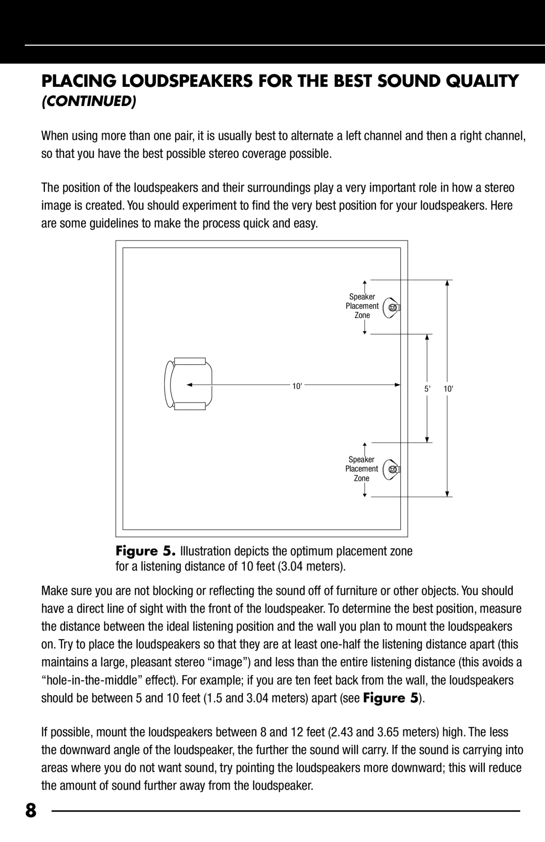 Niles Audio OS6.5, OS5.5 manual Speaker Placement Zone Place ment 