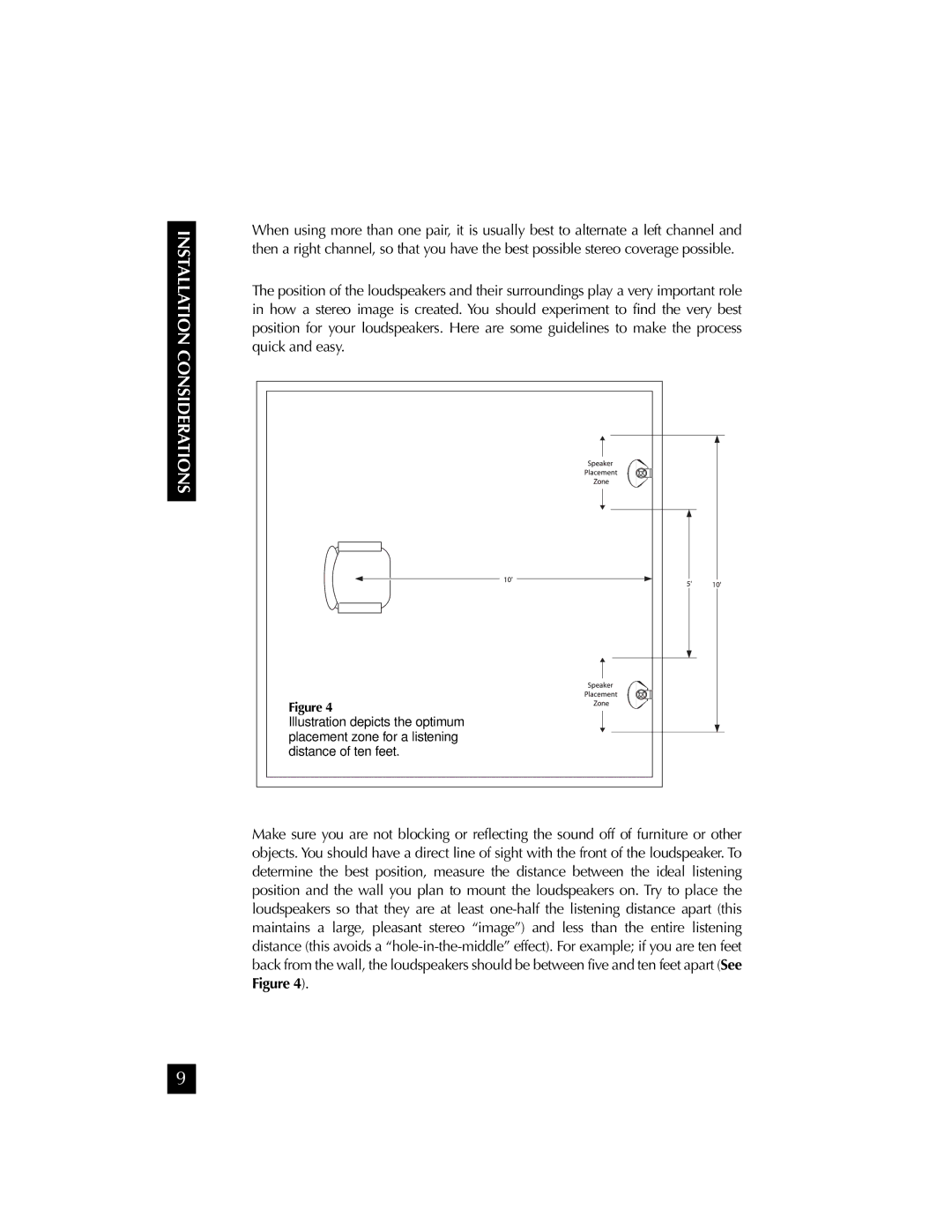 Niles Audio OS7.5 manual Installation Considerations 