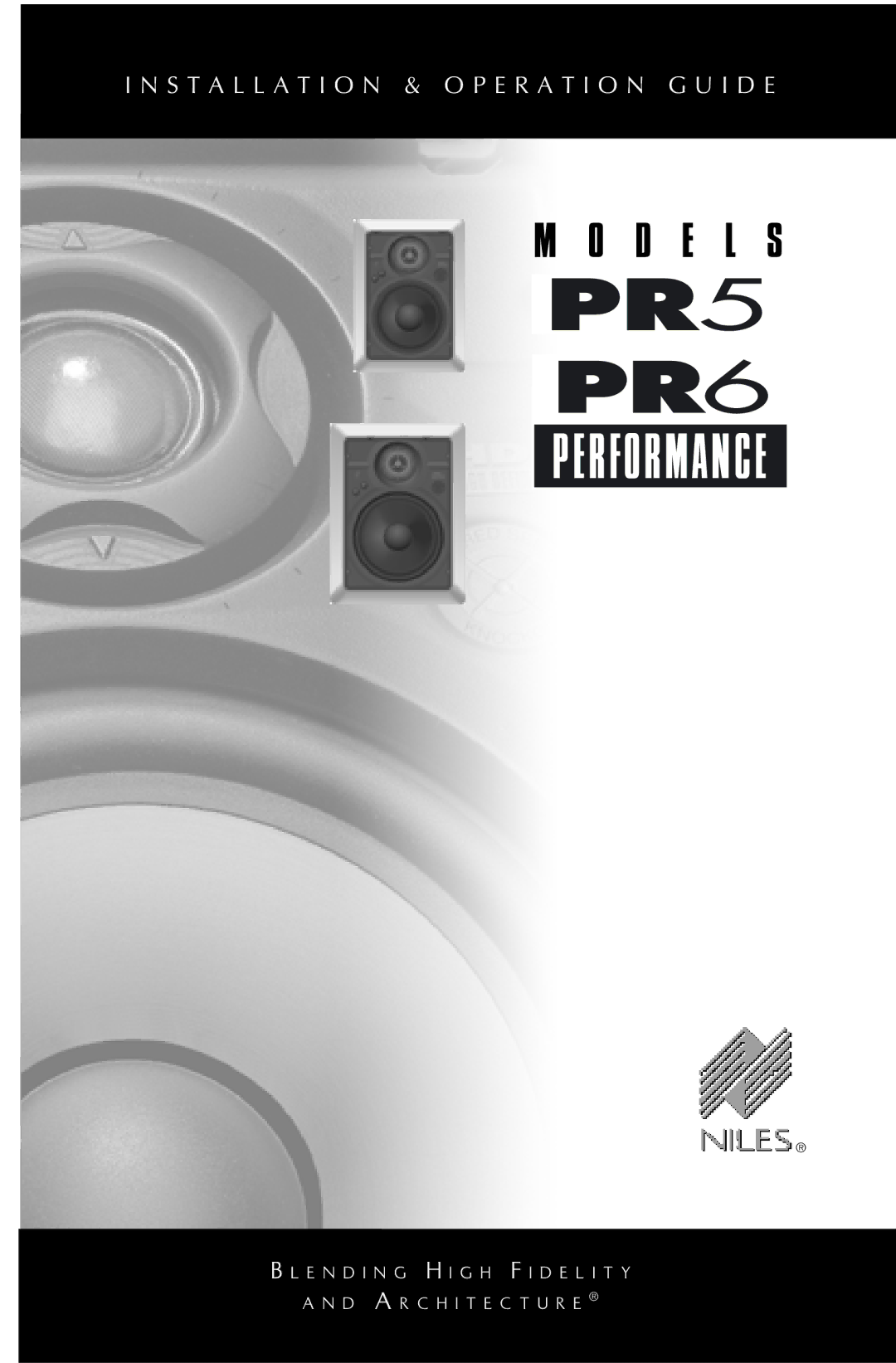 Niles Audio PR6 manual D E L S 