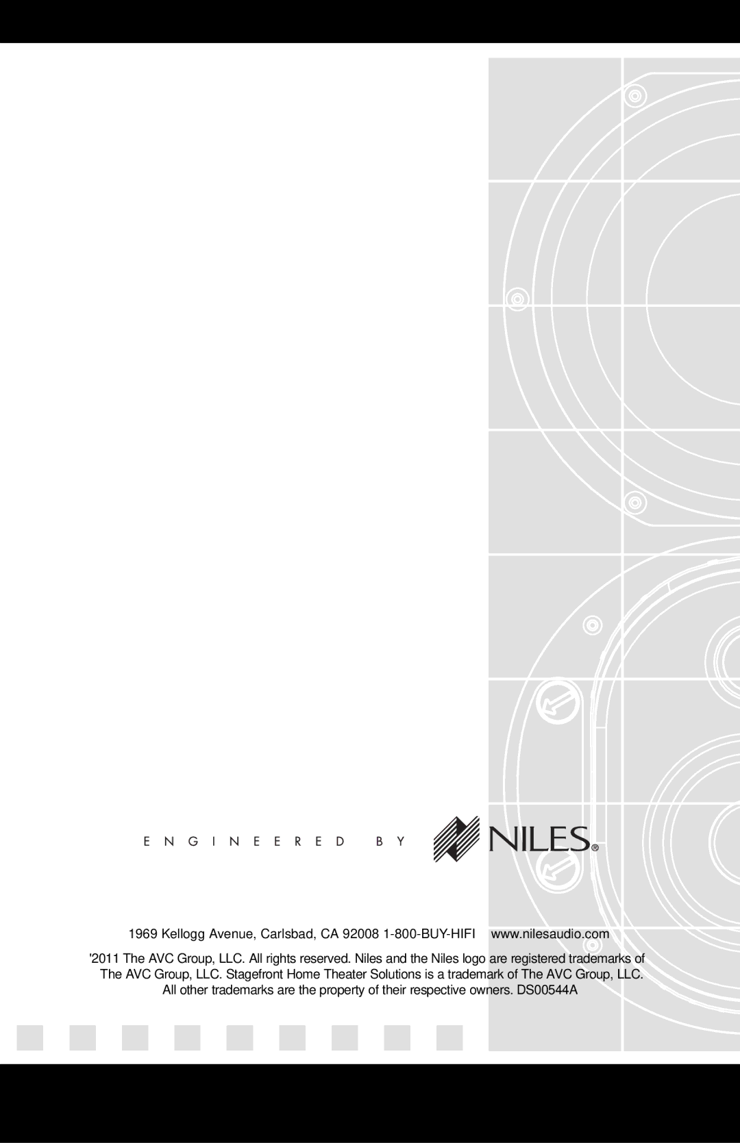 Niles Audio PRO15SW manual 