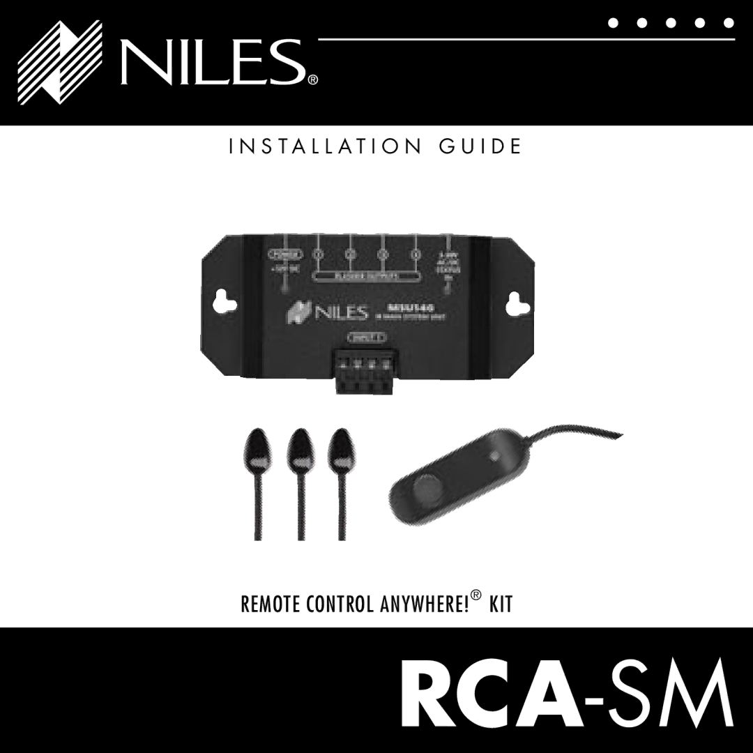 Niles Audio RCA-SM manual Rca-Sm 