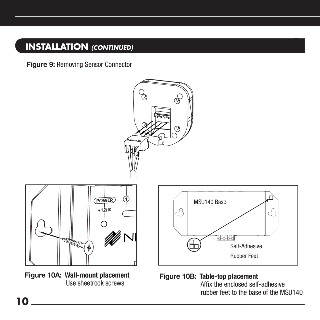 Niles Audio RCA-TT manual Removing Sensor Connector 