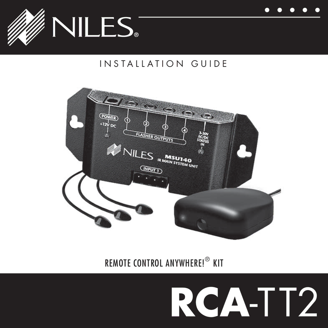 Niles Audio RCA-TT2 manual 