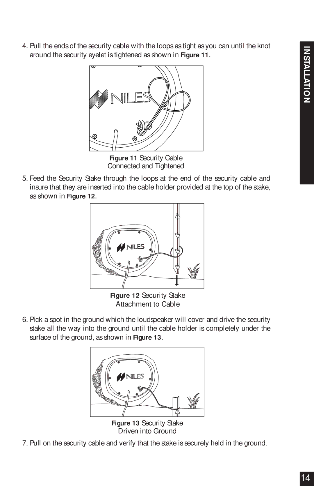 Niles Audio RS6 Series manual Installation 