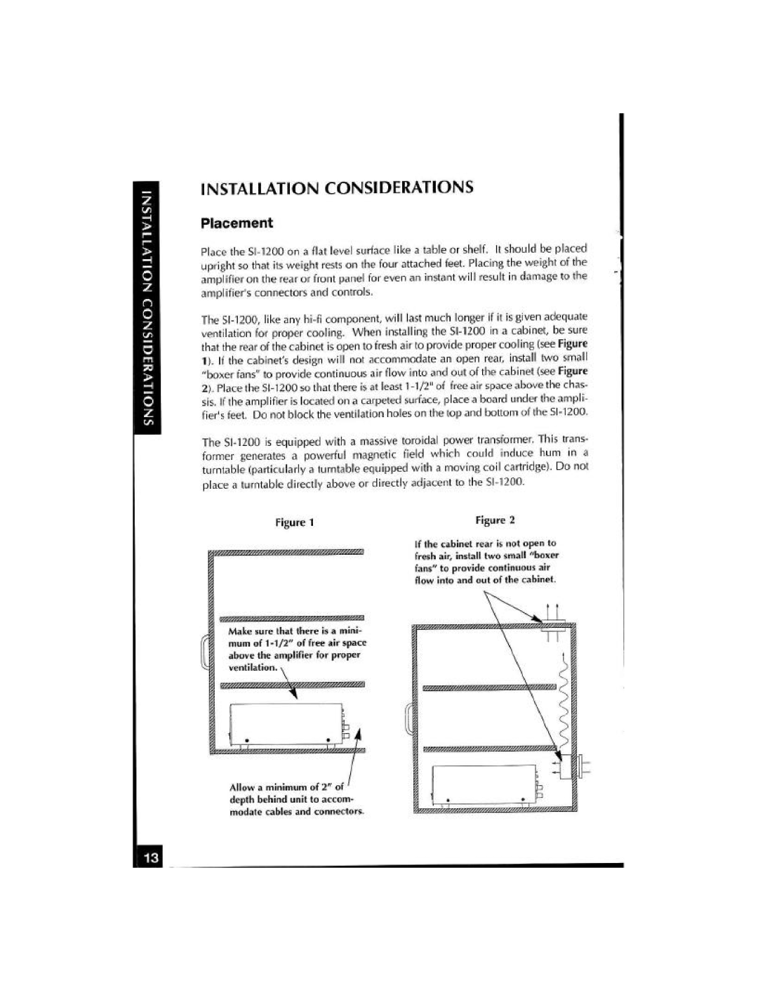 Niles Audio SI-1200 manual 