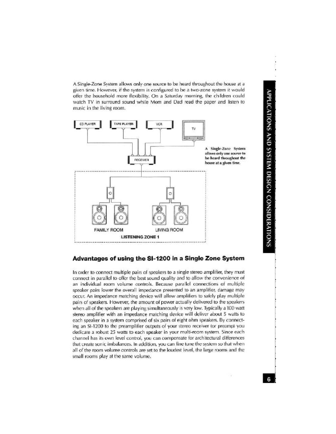 Niles Audio SI-1200 manual 