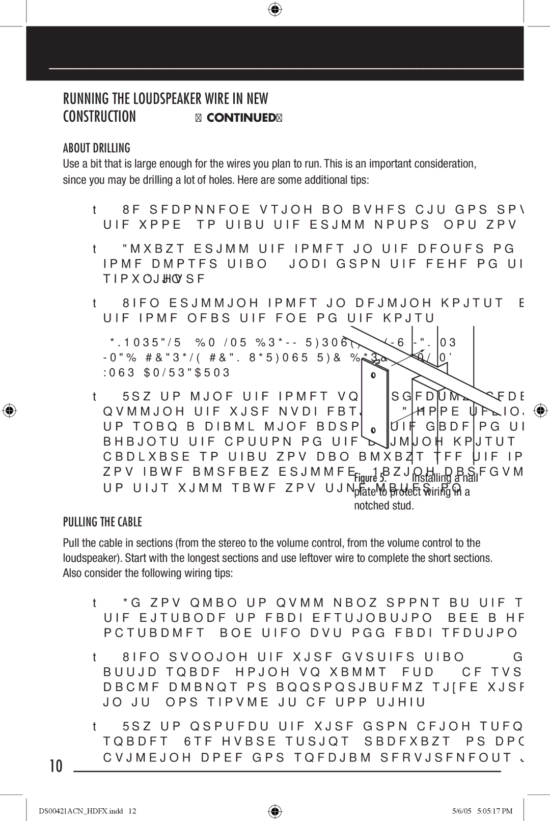 Niles Audio Speaker manual About Drilling 