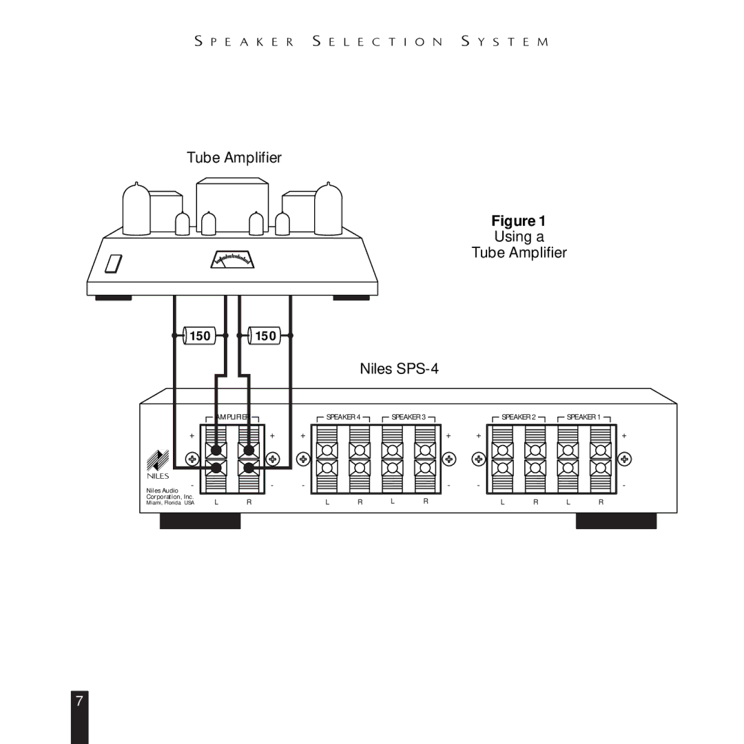 Niles Audio SPS-4 manual Tube Amplifier 