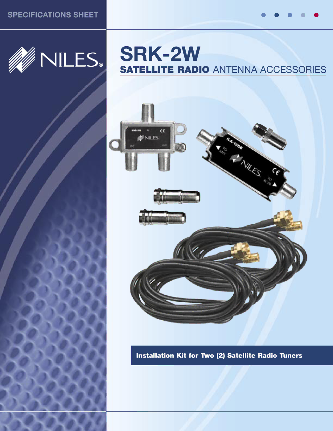 Niles Audio SRK-2W specifications 