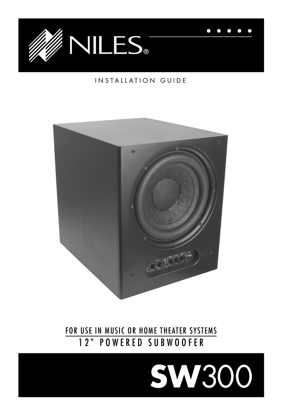 Niles Audio SW300 manual 