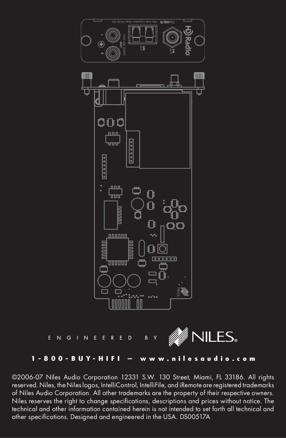 Niles Audio TM-HD/R manual 0 0 B U Y H I F I w w w . n i l e s a u d i o . c o m 