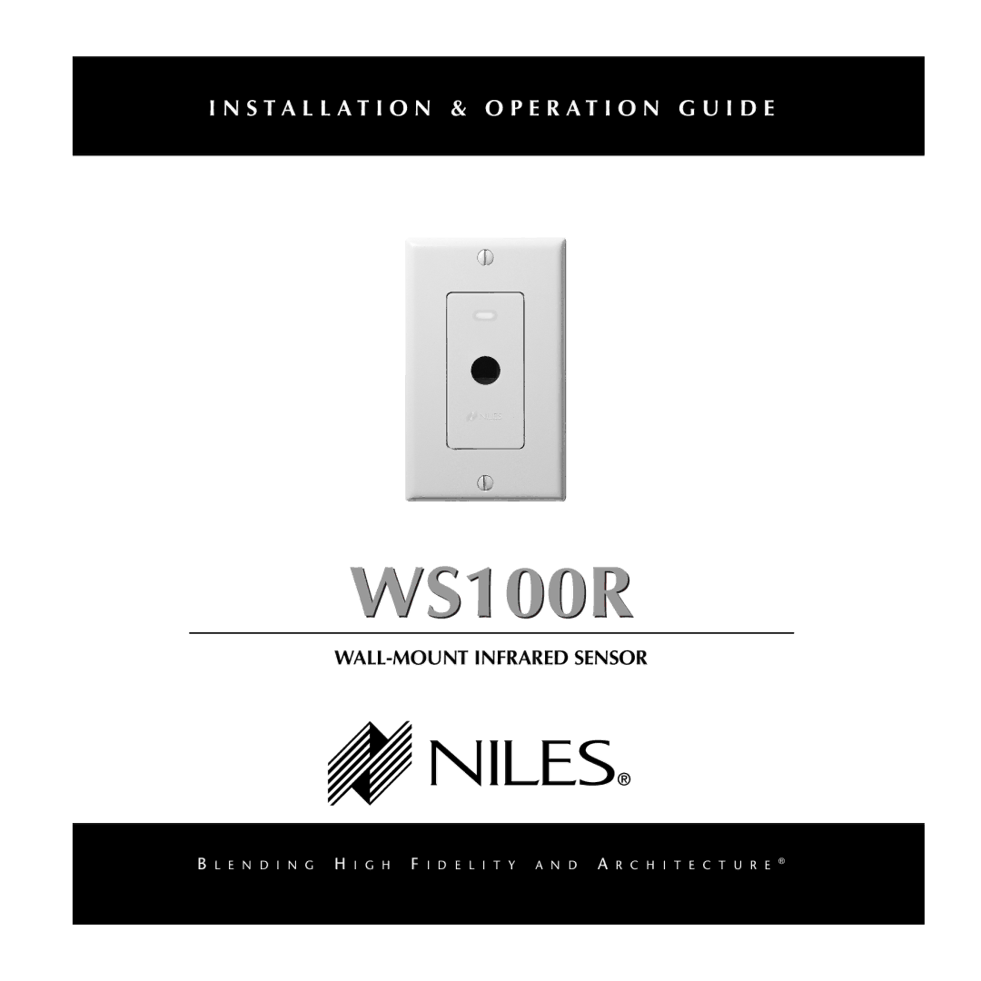 Niles Audio WS100R manual 