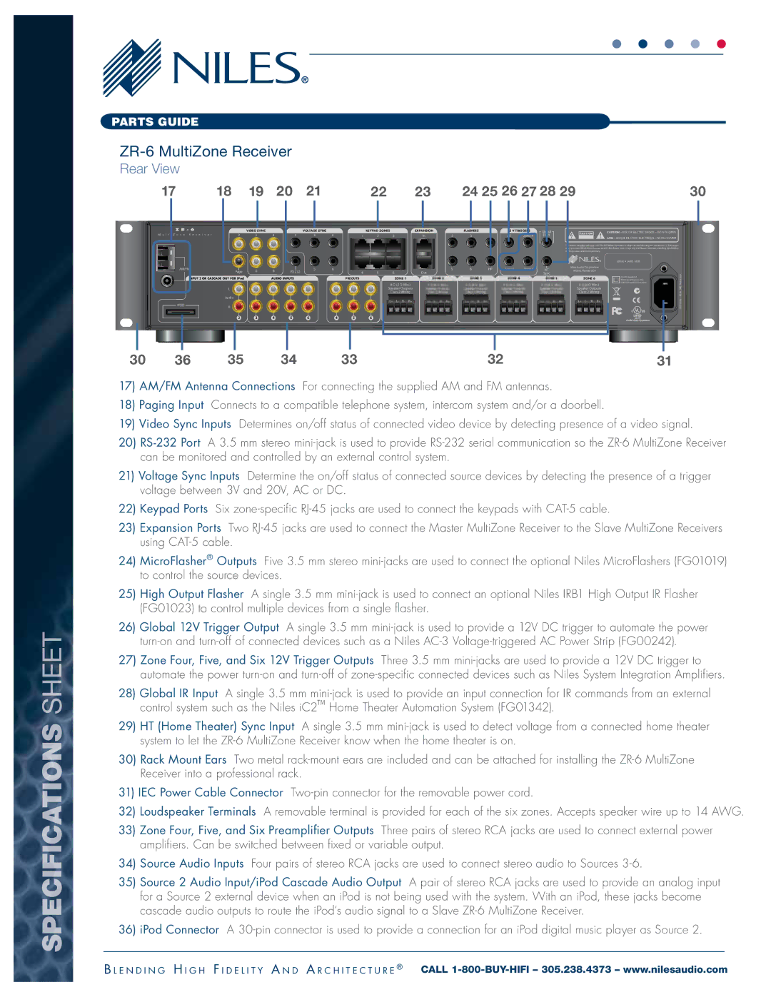 Niles Audio ZR-6 manual 24 25 26 27 28 